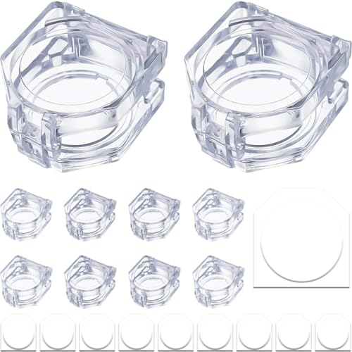 DAOKAI Knopfschutz 22mm Abdeckung für Power-Druckknopfschalter Power Tasten Abdeckung,Transparent Staubdichter Sicherheitsschalter Schutz,Gehäuse Abdeckung der Starttaste-10 Stk von DAOKAI