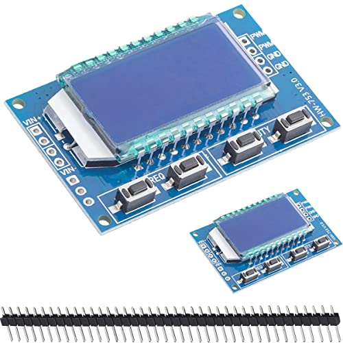 DAOKAI PWM Signalgenerator 1 Kanal Puls Frequenzgenerator Verstellbarer Duty Zyklus,mit LCD Bildschirm 1Hz-150Khz 3.3V-30V PWM Generator Board Waveform Generator(2 Stück) von DAOKAI