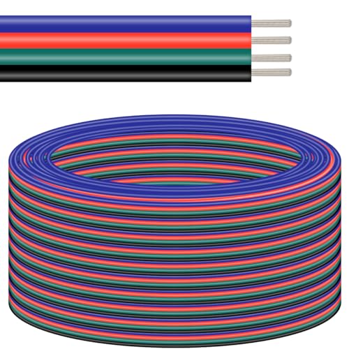 DAOKAI RGB Verlängerungskabel 12m/39.37ft 18 Gauge 4 poliges LED Band Flexibel Verbindungskabel 18 AWG Kabel für SDM 5050 3528 2835 RGB LED Streifen DAOKAI RGB Verlängerungskabel 12m/39.37ft 18 Gauge 4 poliges LED Band Flexibel Verbindungskabel 18 AWG Kabel für SDM 5050 3528 2835 RGB LED Streifen von DAOKAI