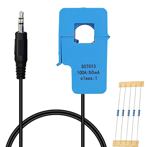 DAOKAI SCT013-030 Stromwandler,100A Nicht-invasiver Split-Core-Stromwandlersensor Leitungslänge 1,5 m Zur Strommessung Überwachung Und zum Schutz von DAOKAI