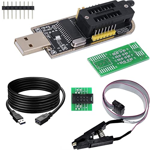 DAOKAI SOIC8 SOP8 Flash Chip IC Test-Clips Socket Adpter,CH341A 24 25 Serie EEPROM Flash BIOS USB Programmer Modul,mit 30cm USB Verlängerungskabel DAOKAI SOIC8 SOP8 Flash Chip IC Test-Clips Socket Adpter,CH341A 24 25 Serie EEPROM Flash BIOS USB Programmer Modul,mit 30cm USB Verlängerungskabel von DAOKAI