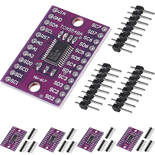 DAOKAI TCA9548A IIC Multiplexer Breakout Board 1.8 V - 5 V 8 Kanal I2C Kommunikationsschalter Entwicklung Erweiterungsboard mit Reset für Arduino(5 STÜCKE) von DAOKAI