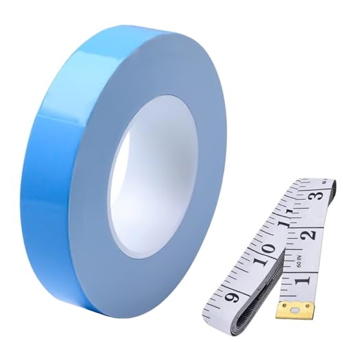 DAOKAI Thermisches Klebeband leitend, 10mm x 25m Selbstklebend Tape Wärmeleitfähiger doppelseitiger Kleber Kühlendes Band Selbstklebend Tape, für Kühlkörper, LED Leuchten, IC Chip, CPU, GPU von DAOKAI