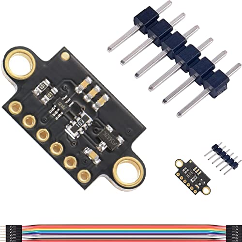 DAOKAI VL53L0X Entfernungssensor Flugzeit-Flugentfernungsmesser-Sensor-Ausbruch, I2C IIC Schnittstelle ToF-Laser 940nm mit Pin,Dupont Kabel(2 Stück) von DAOKAI