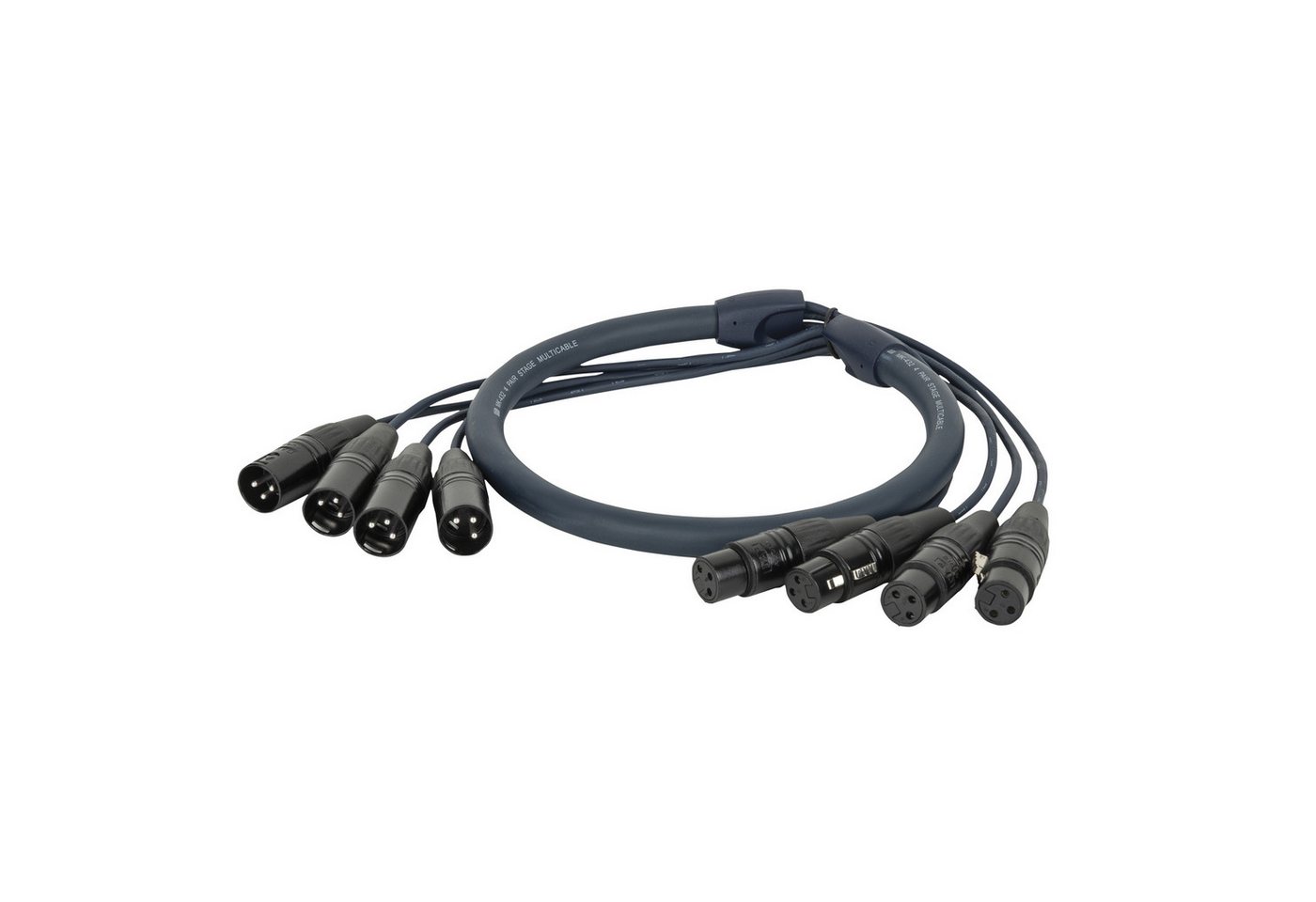 DAP DAP DMX Snake 4-way 3-pin XLR 4-Universum Multikabel - 20 m Lampen-Verbindungskabel, (2000 cm) von DAP