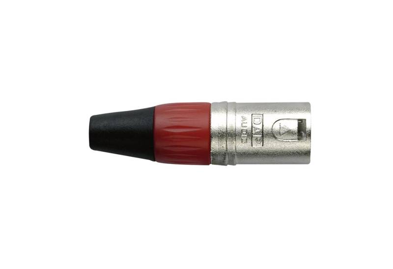 DAP Kabelverbinder-Sortiment DAP XLR 3P Connector - male - nickel housing Rote Kappe von DAP