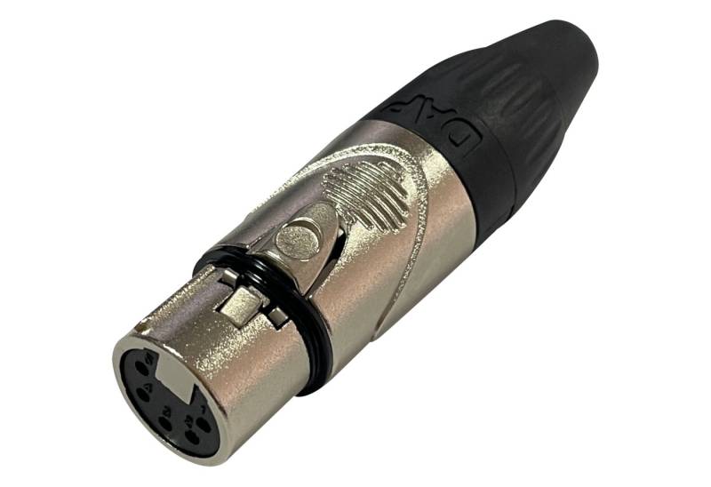 DAP Kabelverbinder-Sortiment DAP XLR 5P X-type - Female Schwarze Endkappe - Vernickeltes Gehäuse DAP Kabelverbinder-Sortiment DAP XLR 5P X-type - Female Schwarze Endkappe - Vernickeltes Gehäuse von DAP