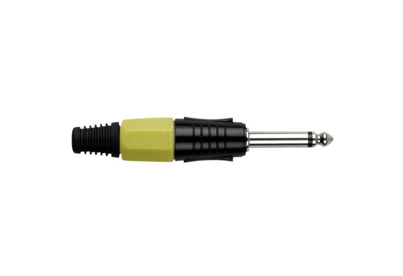 DAP Klinkenstecker DAP 6.3 mm Jack Plug Mono Black housing Gelbe Kappe von DAP
