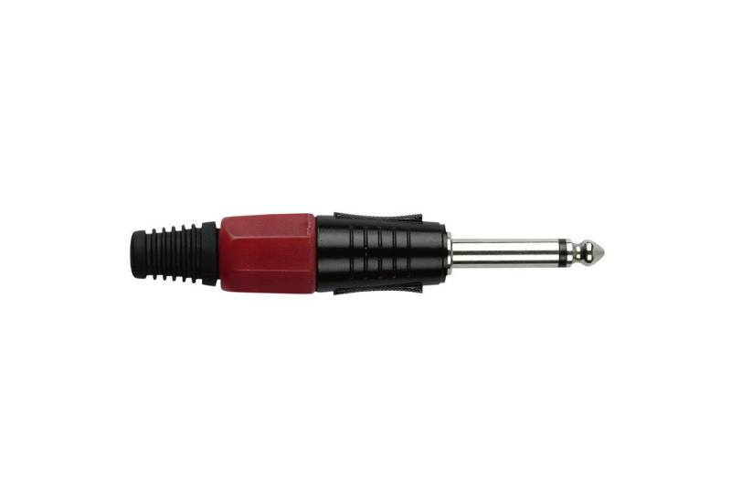 DAP Klinkenstecker DAP 6.3 mm Jack Plug Mono Black housing Rote Kappe von DAP