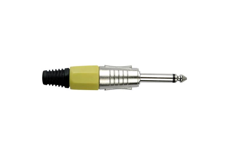 DAP Klinkenstecker DAP 6.3 mm Jack Plug Mono Nickel housing Gelbe Kappe von DAP