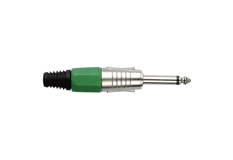 DAP Klinkenstecker DAP 6.3 mm Jack Plug Mono Nickel housing Grüne Kappe von DAP