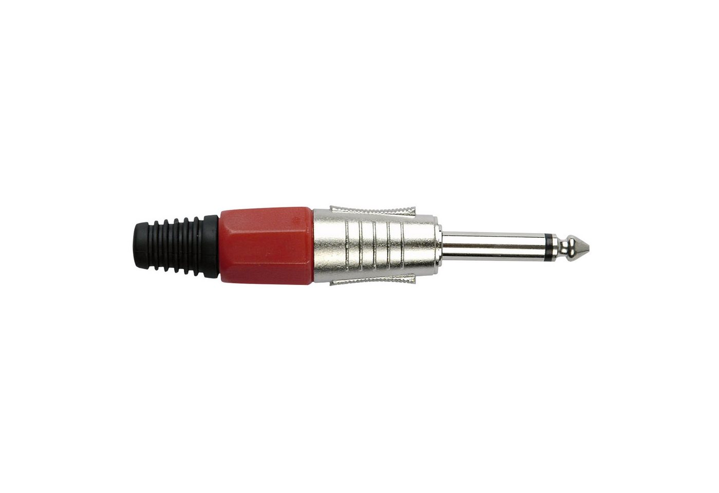DAP Klinkenstecker DAP 6.3 mm Jack Plug Mono Nickel housing Rote Kappe DAP Klinkenstecker DAP 6.3 mm Jack Plug Mono Nickel housing Rote Kappe von DAP
