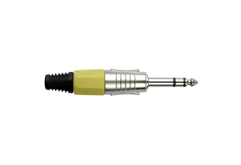 DAP Klinkenstecker DAP 6.3 mm Jack Plug Stereo Nickel housing Gelbe Kappe von DAP