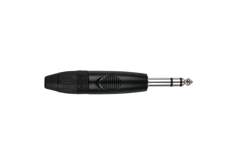 DAP Klinkenstecker DAP 6.3 mm Jack X-type Stereo Schwarzes Gehäuse von DAP