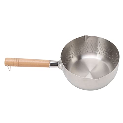 DAPERCI Bratpfannen-Set mit Antihaftbeschichtung, Antihaft-Kochtopf, japanische Pfannen-Kochgeschirr-Sets mit Holzgriff for gebratenes Hähnchen, Gemüse, Suppe, Küche, Kochutensilien bratpfanne von DAPERCI