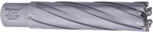 Kernbohrer HM, überlang, Schnittlänge 75 mm, Weldon-Spannflächen: Bohrdurchmesser Ø 25,0 mm W19 (SL75mm) von DAPPRICH