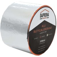 Butylband, Panzertape, Dichtungsband Alu, Reparaturband, Dichtband Fenster Dachrinne, wasserfest, hitzebeständig - 10m x 100mm 1 Stück Alu - Daprona von DAPRONA