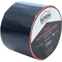 Butylband, Panzertape, Dichtungsband Alu, Reparaturband, Dichtband Fenster Dachrinne, wasserfest, hitzebeständig - 10m x 100mm 1 Stück Schwarz von DAPRONA