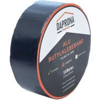 Butylband, Panzertape, Dichtungsband Alu, Reparaturband, Dichtband Fenster Dachrinne, wasserfest, hitzebeständig - 10m x 50mm 1 Stück Schwarz von DAPRONA