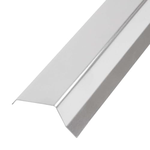 DAPRONA Dachblech Ortgangblech Giebelblech 35mm, 2m Silber Dacheindeckung Alublech für Flachdach und Steildach geeignet von DAPRONA