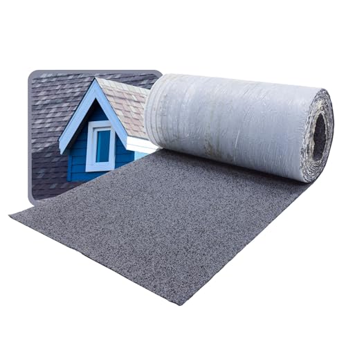 DAPRONA Dachschindeln selbstklebend, Firstabdeckung Grau 5m x 32cm Bitumenschindeln für Gartenhaus, Carport, Flächendeckung 1,6m² von DAPRONA