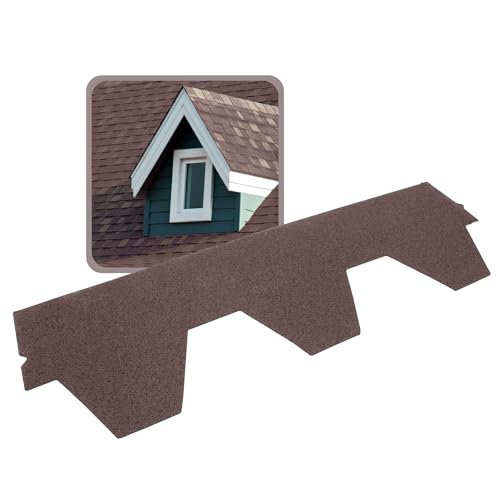 DAPRONA Dachschindeln selbstklebend Hexagonal Muster Braun 1m x 32cm Bitumenschindeln für Gartenhaus, Carport, für eine Fläche von 2,61m² DAPRONA Dachschindeln selbstklebend Hexagonal Muster Braun 1m x 32cm Bitumenschindeln für Gartenhaus, Carport, für eine Fläche von 2,61m² von DAPRONA