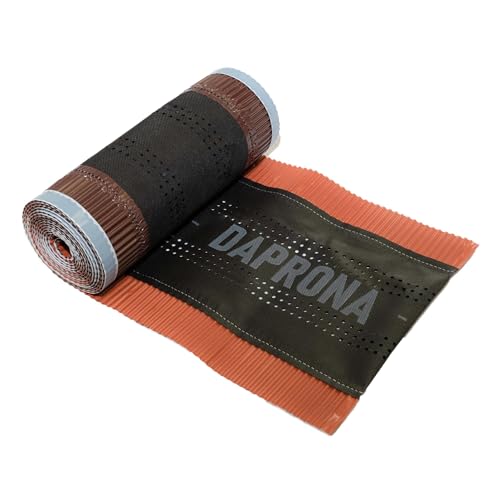 DAPRONA Firstband, Firstrolle Alu Super Vent 5m Rot 4 Rollen, 230mm, Rollfirst für eine optimale Dachfirst Abdeckung, Super Butylkleber von DAPRONA