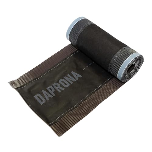 DAPRONA Firstband Alu 5m Braun 4 Rollen - 330mm, Firstrolle, Gratband, Rollfirst, Dachabdichtung, Dachbelüftungsband von DAPRONA