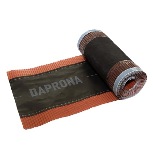 DAPRONA Firstband Alu 5m Rot 4 Rollen - 330mm, Firstrolle, Gratband, Rollfirst, Dachabdichtung, Dachbelüftungsband von DAPRONA