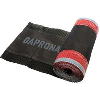 DAPRONA Firstband Alu 5m, Firstrolle, Gratband, Rollfirst, Dachabdichtung, Dachbelüftungsband - 8 Rollen, 150mm - Schwarz von DAPRONA