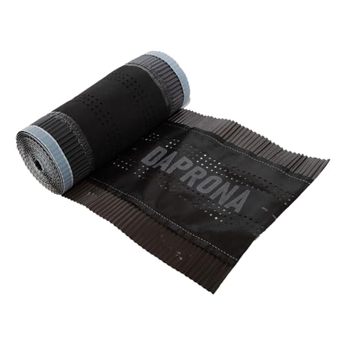 DAPRONA Firstband Alu Super Vent - 230mm x 5m Braun (RAL 8017) Rollfirst für eine optimale Dachfirst Abdeckung, Super Butylkleber von DAPRONA
