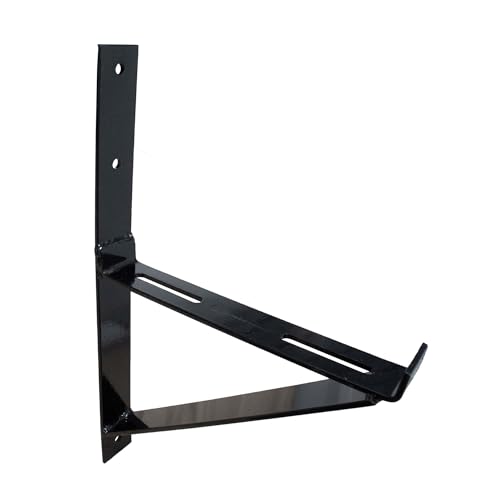 DAPRONA Laufroststütze für Dachtritt und Laufrost, Wandmontage Schwarz 25cm, Dachtritte für Schornsteinfeger, sicherer Kamin-Zugang von DAPRONA