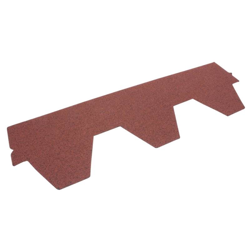 Daprona Dachschindeln Hexagonal Muster 20x 1m x 32cm Bitumen Rot von DAPRONA