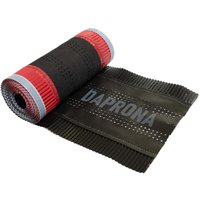 Daprona - Firstband, Firstrolle Alu Super Vent 5m, Rollfirst für eine optimale Dachfirst Abdeckung, Super Butylkleber - Schwarz, 4 Rollen, 390mm von DAPRONA