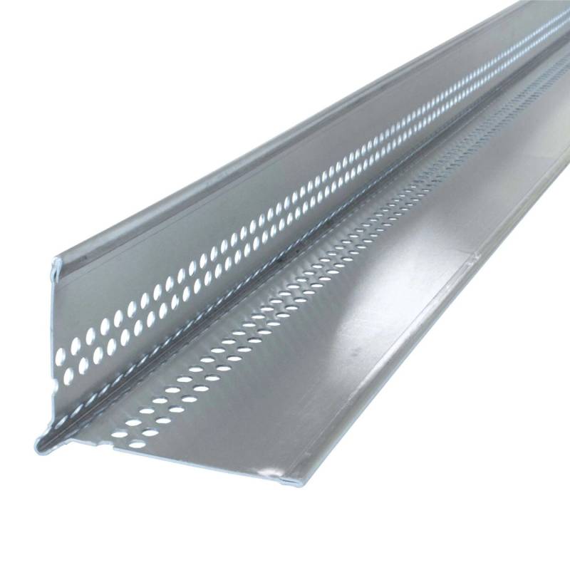 Daprona Kiesfangleiste mit Tropfkante 10x 2,5m x 50mm x 70mm Aluminium Silber von DAPRONA