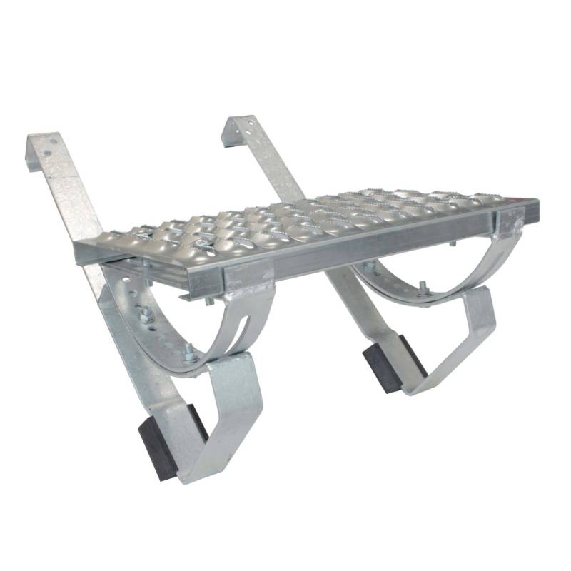 Daprona Laufrost Set für Flache Dachziegel 40cm Stahl Verzinkt Silber von DAPRONA