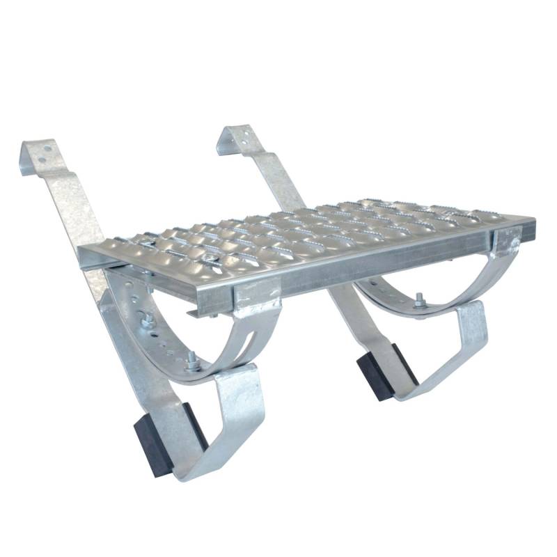 Daprona Laufrost Set für Gewellte Dachziegel 40cm Stahl Verzinkt Silber von DAPRONA