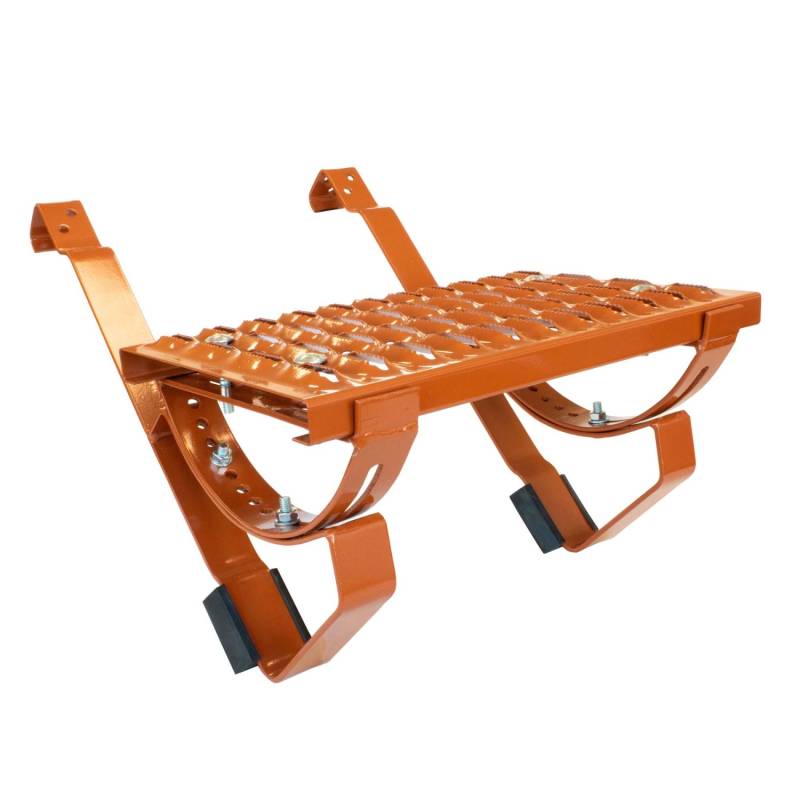 Daprona Laufrost Set für Gewellte Dachziegel 40cm Stahl Verzinkt Ziegelrot von DAPRONA
