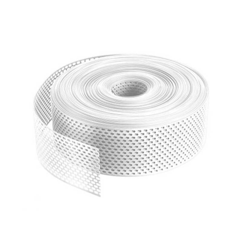 Daprona Lüftungsband Traufgitter 60m x 50mm PVC Gerollt Weiß von DAPRONA