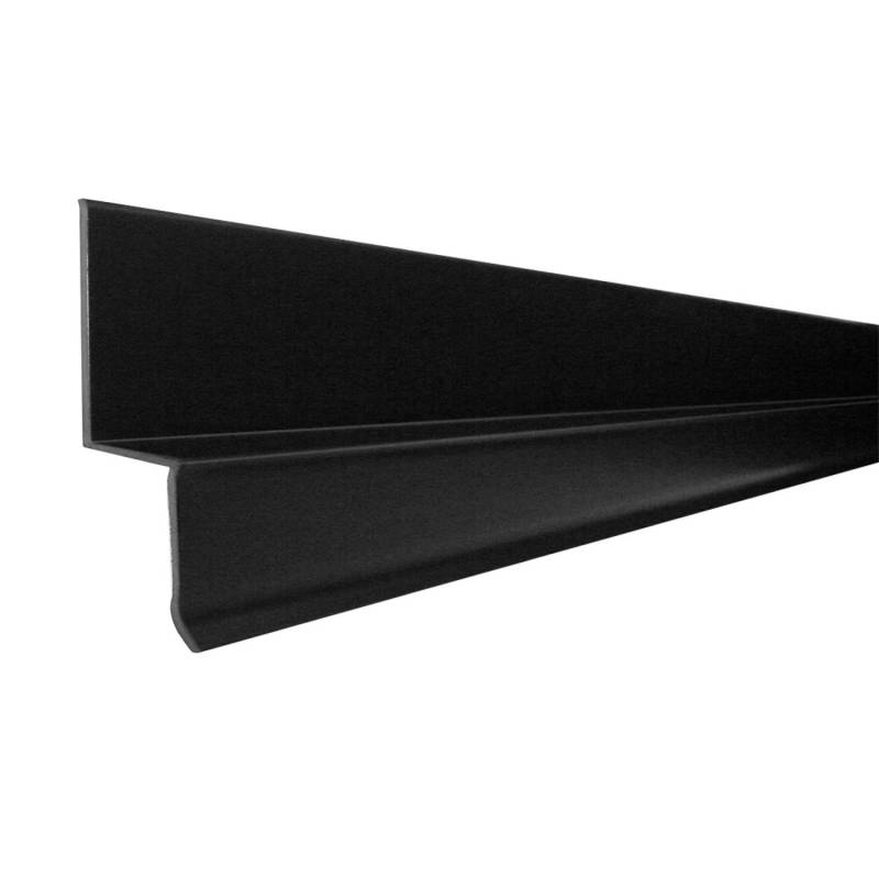 Daprona Noppenbahnprofil 2m x 13,8mm PVC Schwarz Wandanschlussleiste von DAPRONA