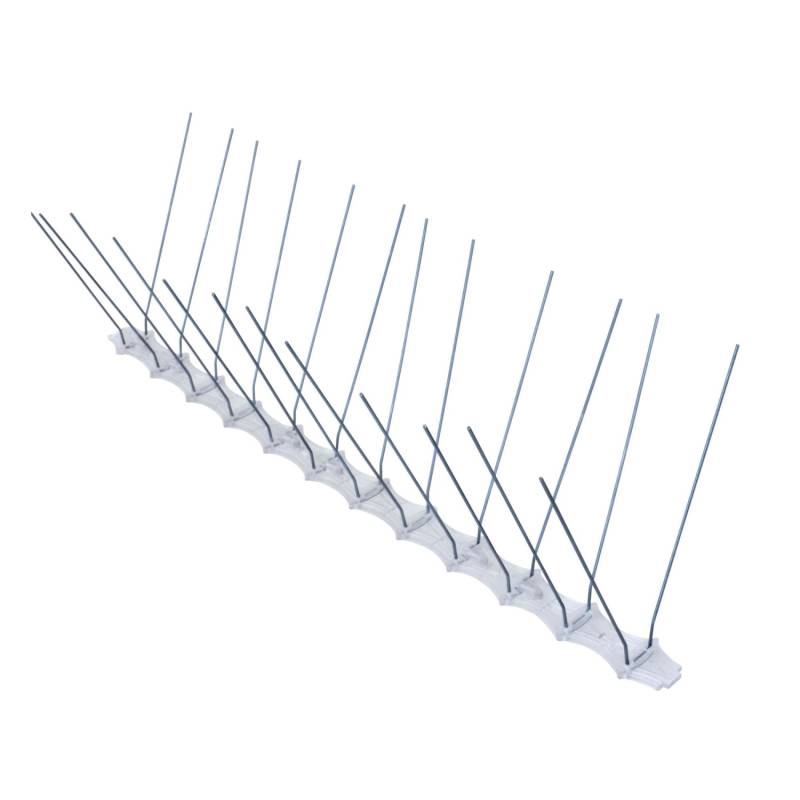 Daprona Taubenabwehr 10x 33,5cm 24 Spikes Zweireihig Stahl Grau von DAPRONA