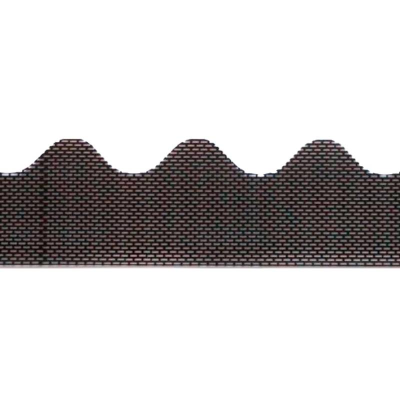 Daprona Traufenbelüftungsprofil Wellenförmig 87,3cm PVC Schwarz von DAPRONA