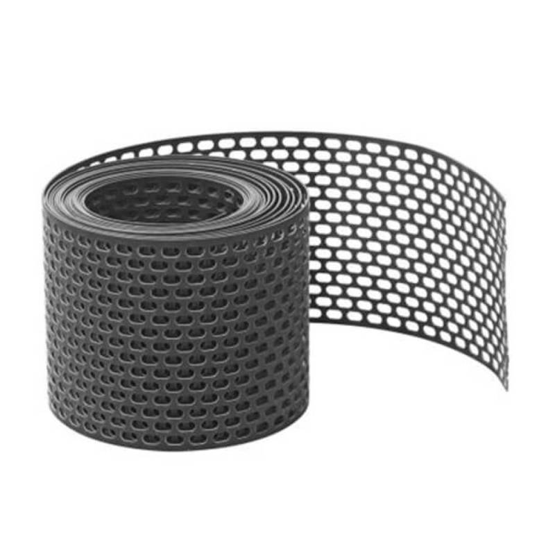 Daprona Vogelschutzgitter Lüftungsband PVC 5m x 50mm Schwarz Belüftung von DAPRONA