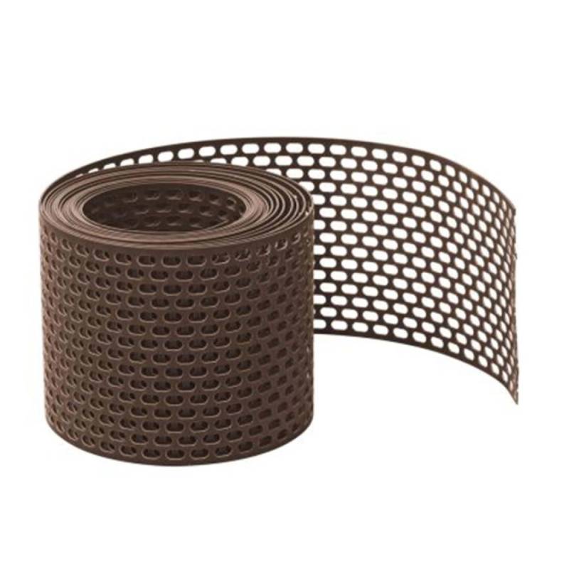 Daprona Vogelschutzgitter Lüftungsband PVC 5m x 80mm Braun Belüftung von DAPRONA