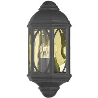 Dar Lighting - dar tenby - Laterne Wandleuchte Schwarz IP43 von DAR LIGHTING