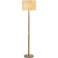 Dar avenue - Stehlampe Light Wood komplett mit rundem Schirm von DAR LIGHTING