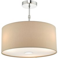 Dar ronda - Zylindrische 40cm 3 Licht Pendelleuchte Ecru mit Diffusor von DAR LIGHTING