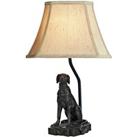 Dar rover - Tischlampe Bronze komplett mit rundem konischem Schirm von DAR LIGHTING