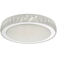 Dar akelia - Flush Deckenleuchte Acryl & Edelstahl Große led von DAR LIGHTING