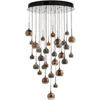 Dar aurelia - Cluster Pendelleuchte In Kupfer & Bronze 3M Drop, 30x G4 von DAR LIGHTING